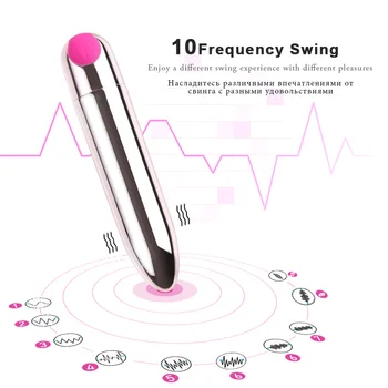 USB Reîncărcabilă Mini Glont Vibrator Vibrator Vibrator Clitoridian Stimulator Masturbator Vibratoare Pizde Masaj Jucarii Sexuale pentru Femei