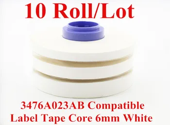 10 role/Lot Eticheta Banda de Bază 6mm x 30m (Alb) Pentru Cablu ID-ul Imprimantei Tub Printer Mk1000 Mk2000 Mk1100,Mk2100 Mk1500 Mk2500