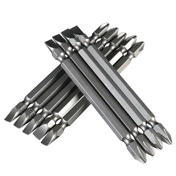 10buc/set de Înaltă Calitate Magnetic de prindere Hexagonal Phillips PH2 & Fante 6mm Dublu Scop Șurubelniță Biți set de 50mm 65mm 100mm 150mm 200mm