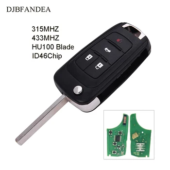 DJBFANDEA Cheie de la Distanță Masina 315MHz sau 433MHz pentru Chevrolet Cruze Aveo Spark Naviga ID46 Transmițătorul de acces fără cheie