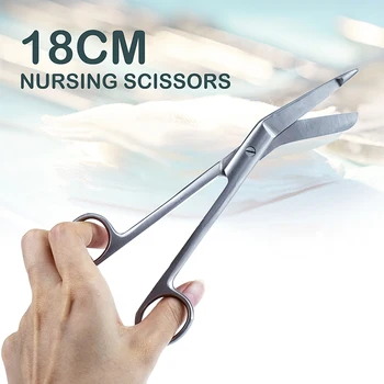 În 2020, cele mai noi multifuncționale foarfece din Oțel Inoxidabil Bandaj Foarfece 18cm Nursing Foarfece Medicale pentru Utilizarea Acasă