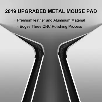 Hard Metal Argintiu Aluminiu Mouse-Pad Ultra Subtire Dublu Partea Mouse-ul Mat Impermeabil Rapidă și Precisă de Control pentru Gaming si Office