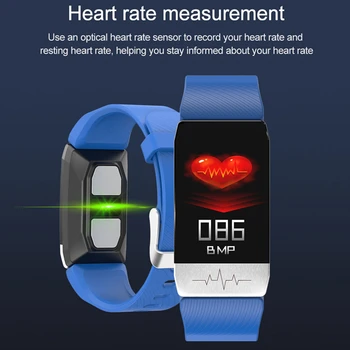 Brățară inteligent rezistent la apa Temperatura Corpului ECG Tracker de Fitness Band Heart Rate Monitor Memento Apel Sport Ceas BF-T1 Smartband