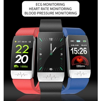 Brățară inteligent rezistent la apa Temperatura Corpului ECG Tracker de Fitness Band Heart Rate Monitor Memento Apel Sport Ceas BF-T1 Smartband