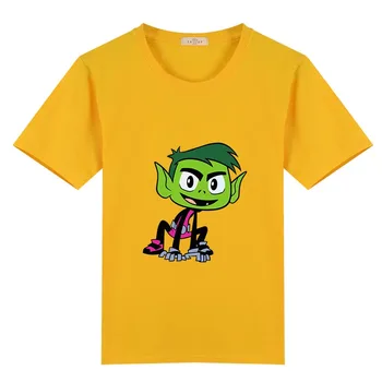 3-12T Merge Desene animate Imprimate Beast Boy Tricou Casual cu Maneci Scurte Topuri Copii Drăguț T-Shirt pentru Baieti si Fete