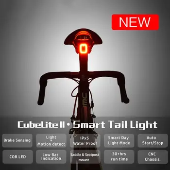 ENFITNIX Cubelite2 Biciclete Lanterna Bicicleta din Spate Smart Stopul de Frână de Detectare Impermeabil LED-uri Lumina de Zi Șa Seatpost Lumina
