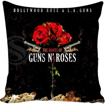 Personalizat Guns N Roses fata de Perna Patrata cu Fermoar Acasă Perna Decorativa Acoperă Două Părți Tipărite 35X35 40X40 45X45 60X60