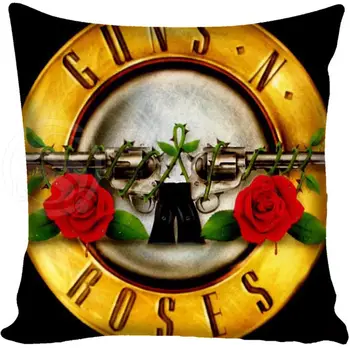Personalizat Guns N Roses fata de Perna Patrata cu Fermoar Acasă Perna Decorativa Acoperă Două Părți Tipărite 35X35 40X40 45X45 60X60
