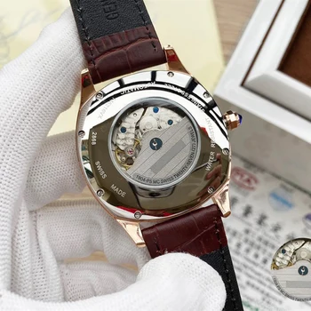 Swiss Brand de Lux 1:1 Același Stil Bărbați cuarț Ceasuri Barbati Ceas din Piele Trupa din Oțel Inoxidabil ceas automatic