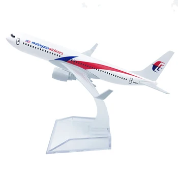1/400 Scară Aliaj de Aeronave Boeing 737 Malaysia Airlines 16cm Aliaj de Avion B737 Model de Jucarii pentru Copii Copii Cadou de Colectie