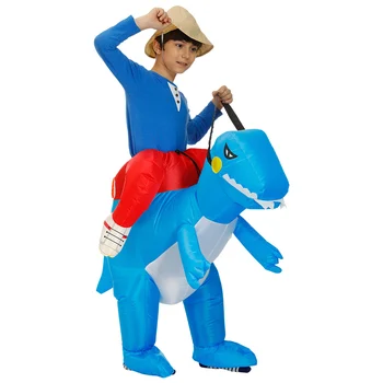 De Înaltă Calitate Băieți Copii Gonflabile Bule Costum De Dinozaur Petrecere De Halloween Rochie Fancy Purim Carnaval, Cosplay Copii Dino Salopeta