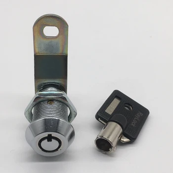 1 bucată 25mm ușor de instalat cheie tubulară de sticlă cazul dulap cam de blocare
