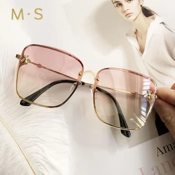 2018 Epocă ochelari de Soare pentru Femei ochelari de Soare Patrati Femei Oglindă Ochelari Moda Clasic Feminin Aliaj Picioare Oculos UV400