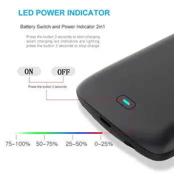 Pentru Samsung Galaxy S8 S9 Plus încărcător de baterie caz Nota 8 9 10 Extern Power Bank baterie Reîncărcabilă protecție Completă Caz de Încărcare