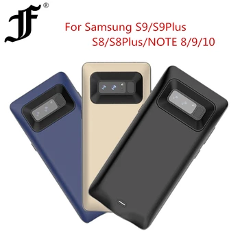 Pentru Samsung Galaxy S8 S9 Plus încărcător de baterie caz Nota 8 9 10 Extern Power Bank baterie Reîncărcabilă protecție Completă Caz de Încărcare
