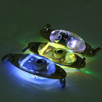 1 buc în aer liber, Pescuit Lumina 6 cm/2.4 inch Lampa Flash LED Scădere Profundă Subacvatice Forma Ochilor Pescuit Calmar Pește Atrage Lumina