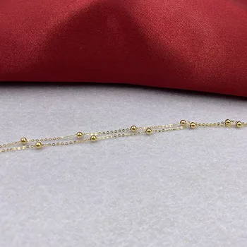 Sinya Clasice din aur de 18k margele Star design de familie cravată colier pentru femei doamnelor Mama fetelor mai bun cadou Nou sosire