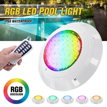 Super-Luminos 45W 450LED RGB Piscină de Lumină LED cu Telecomandă IP68 rezistent la apa de Iaz, Lumini Subacvatice Lampa