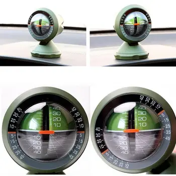 1buc Multifuncțional Portabil Rundă de Automobile Masina Măsură Busola Indicator Gradient Înclinare de Echilibrare Inclinometer Vehicul Finder