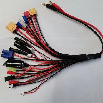 20 in 1 Multifunctional Lipo Baterie Incarcator Cablu de Conectare a Liniei de Conectare Mufă Banană să XT60 90 JST,CE5,EC3,EC2,Tamiya,JR