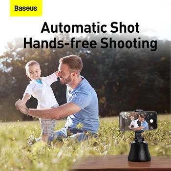 Baseus Inteligent Bluetooth Selfie Stick-360° Rotație Al Următoarele Împușcat Cap Trepied Auto Față de Obiect de Urmărire Hands-free de Fotografiere