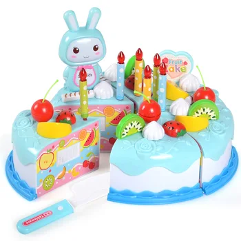 37Pcs DIY Pretinde Bucătărie de jucărie Jucării de Fructe Tort de Tăiere Jucarii de Bucatarie Alimente Fată Jocuri Play