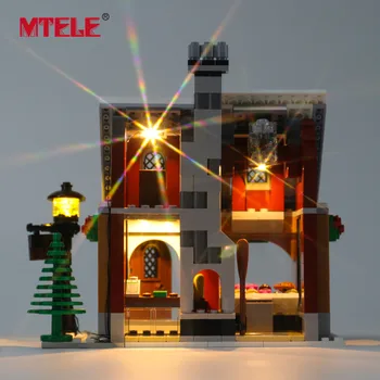 MTELE Brand de Lumină LED Kit Pentru Creator Winter Village Bakery Jucării Compatibil Cu 10216