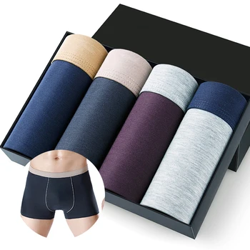 Lenjerie pentru bărbați Plus Dimensiune Bumbac boxeri de sex Masculin Chilotei Set Chiloți Bărbați Modal fără Sudură Confortabil pentru Bărbați Boxeri pantaloni Scurți