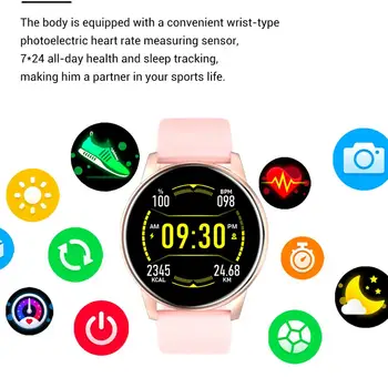 LIGE Noi Femeile Ceas Inteligent în timp Real Vremea Tracker Activitate Cardiacă de Sport Doamnelor Smartwatch Oameni Pentru Android IOS