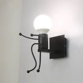 Noi cu LED-uri lampă de perete de perete creativ lampă pandantiv lampa de 5W 7W fier pitic forma dormitor lampă de noptieră camera copiilor camera de zi