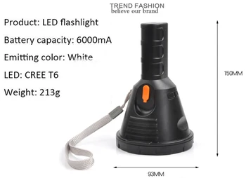Reflector LED Puternic far de 500 de metri flashligh pentru patrula de Vânătoare