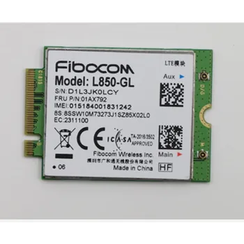L850-GL Fibocom M. 2 4G WWAN Card Pentru Lenovo Thinkpad T480 T480S X1 carbon 6 X1 Yoga 3 4 T490 L480 T580 L580 P52 01AX792