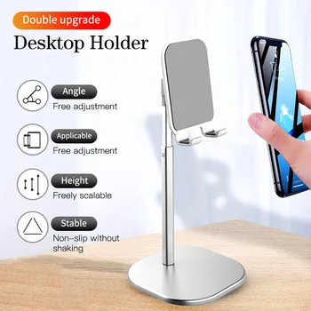 ANMONE Birou Suport pentru Telefonul Mobil, Tableta Stand Pentru iPhone Samsung Huawei Metal Reglabil Desktop Smartphone Muntele