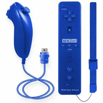 Wireless Remote Controller Nunchuck Pentru Nintendo Wii /Wii U Built-in Difuzor Bluetooth Cu Funcția de Vibrație