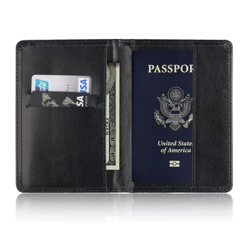 TOURSUIT Personalzied din Piele, Card de Credit, Pașaportul Titularului Caz Acoperire pentru Bărbați și Femei