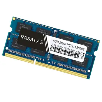 Rasalas 4GB 2Rx8 PC3-12800S DDR3 1600Mhz sodimm 1,5 V 1.35 V, Tensiune Joasă Notebook RAM 204Pin Laptop pe Deplin Compatibil Memorie Albastru
