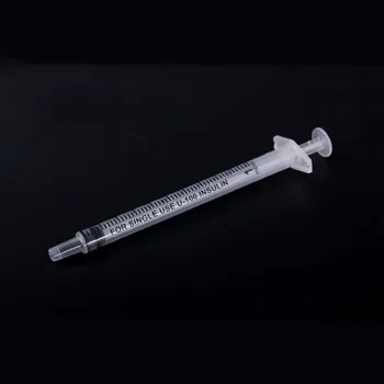 50 buc 1ml 2ml de unica folosinta Sterilizare Seringă de Injecție Medical hrana pentru animale de companie Industria Seringă de Plastic cu 0,5 mm 25G sfat ac