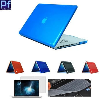 3in1 Flexibil Cristal Transparent Caz Capacul Pentru Macbook, Mac book 11 12 13 15 Air Pro Retina Atingeți Bara de 13.3 inch Laptop Cazuri