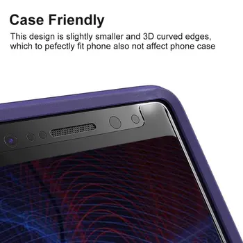 3D Full Adeziv Sticla Temperata Pentru SAMSUNG Galaxy S7edge Caz Prietenos Plin de Lipici Ecran Protector Pentru Galaxy S8 S9 Plus Note8 9