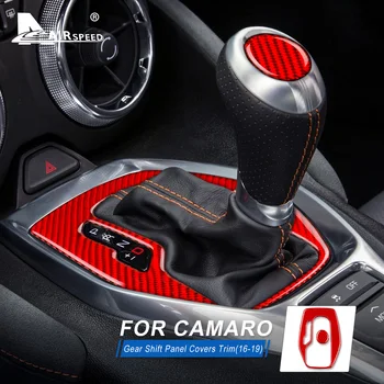 VITEZA Fibra de Carbon pentru Chevrolet Camaro 2016 2017 2018 2019 Accesorii Tapiterie Interior Auto Gear Shift Capacul Panoului Ornamental Autocolant