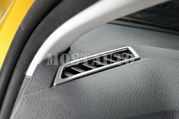 Pentru Volkswagen Polo Mk6 2018-2020 Inoxidabil Interior din Oțel Superior de Ventilație de Evacuare a Acoperi Trim 2 buc Accesorii Auto Interior