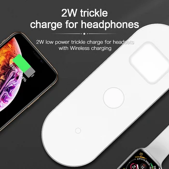 IONCT 3 in 1 Încărcător Wireless Pentru iPhone X Xs Max XR 11pro Rapid Wirless Incarcare pentru Apple Watch 2 3 4 5 AirPods Qi charger dock