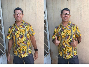 Oamenii Dashiki Liber Bluza De Moda Tee Topuri Bazin Riche Africa India Casual Tricou Ankara Homme Short Sleeve Print Haine Retro