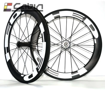 20 inch biciclete de carbon volan, Full carbon 451 roți din carbon,50mm decisiv biciclete pliabile volan,HED autocolant