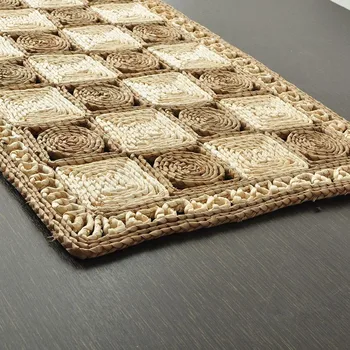 Manual Cusatura Paie Floor Mat Covor Împletit Rogojini Usa Intrare, Living Picior Perna