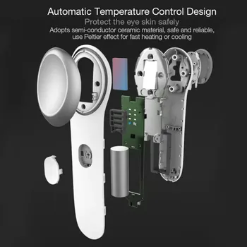Youpin DACĂ Rece Cald Ochi aparat de Masaj Auto Smart Senzor de Temperatură Mini Ochi Vibrator Portabil Dispozitiv Electric se Estompeze Cerc Închis