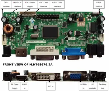 Yqwsyxl Control Board Monitor Kit pentru M140NWR2 R1 HDMI+DVI+VGA LCD ecran cu LED-uri Controler de Bord Driver