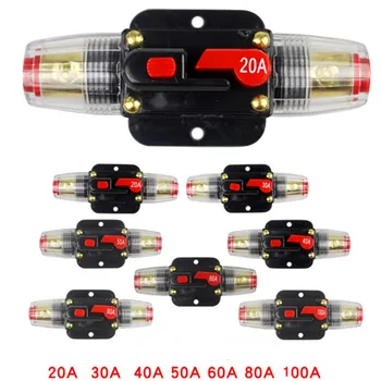 Resetare Automată Circuit breker12V-24V 20A 30A 40A 50A 60A 80A 100A DC Audio Stereo Întrerupător Reset Siguranța Invertor pentru auto motor