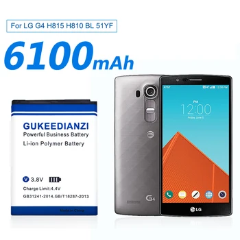 BL-51YF 6100mAh Nou Telefon de Înlocuire a Bateriei Pentru LG G4 H815 H810 VS999 F500 F500S F500K F500L H81 H818 H819