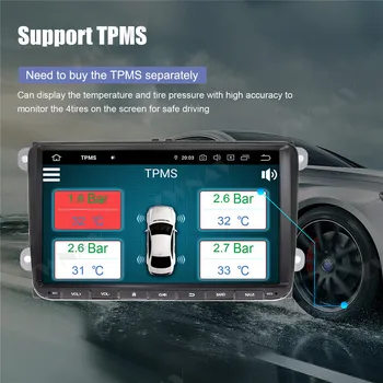 360 de Camere Android 10 sistem Multimedia Player Pentru Volkswagen seria universal GPS Navi Radio Stereo IPS Ecran Tactil Unitatea de Cap